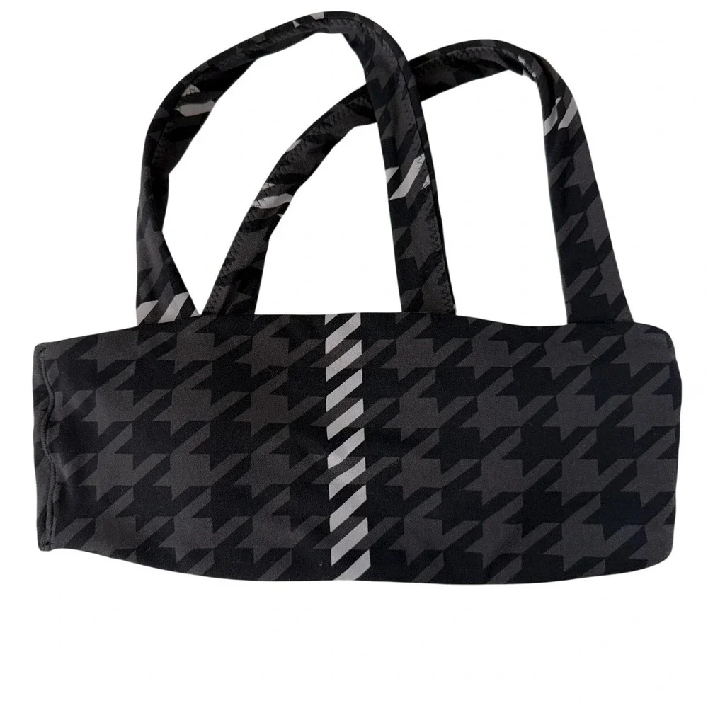 OFFLINE‎ by Aerie Womens Houndstooth Patterned Activewear Sports Bra XS NWOT